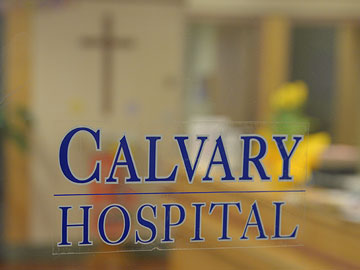 Calvary Hospital door