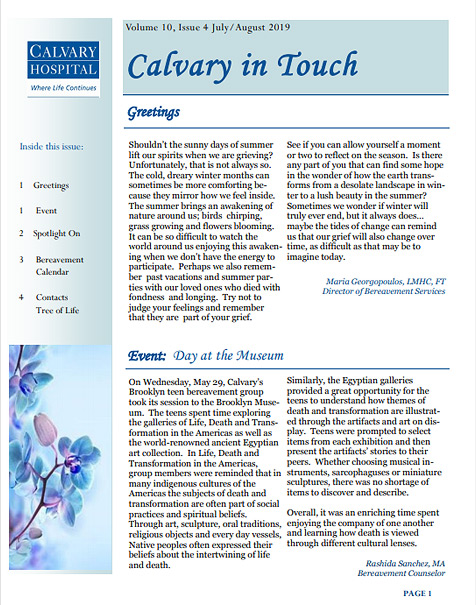 Calvary in Touch July-August 2019