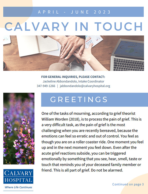 Calvary in Touch