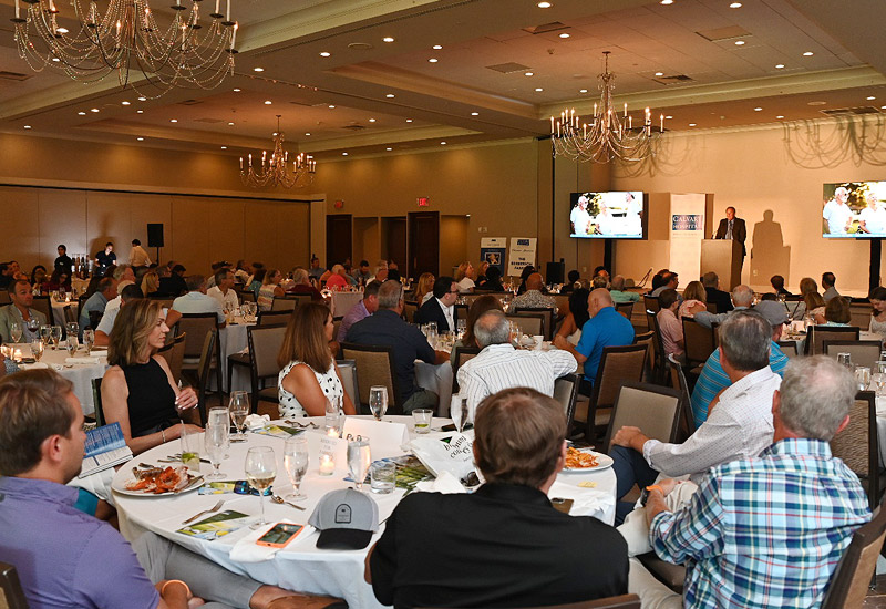 Guests during the dinner reception